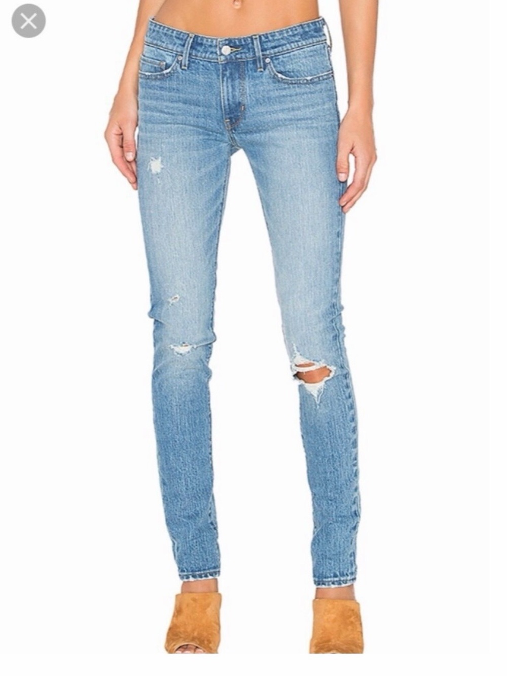 Levi's 711 Ripped Knee Skinny Jeans